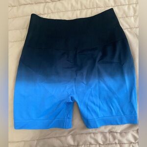 Aritzia Ombre Blue Bike Shorts